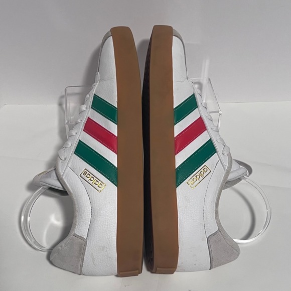 Adidas‎ Sneakers Gum Sole Mens 12 Red Green Stripes Casual Shoes - Picture 5 of 16